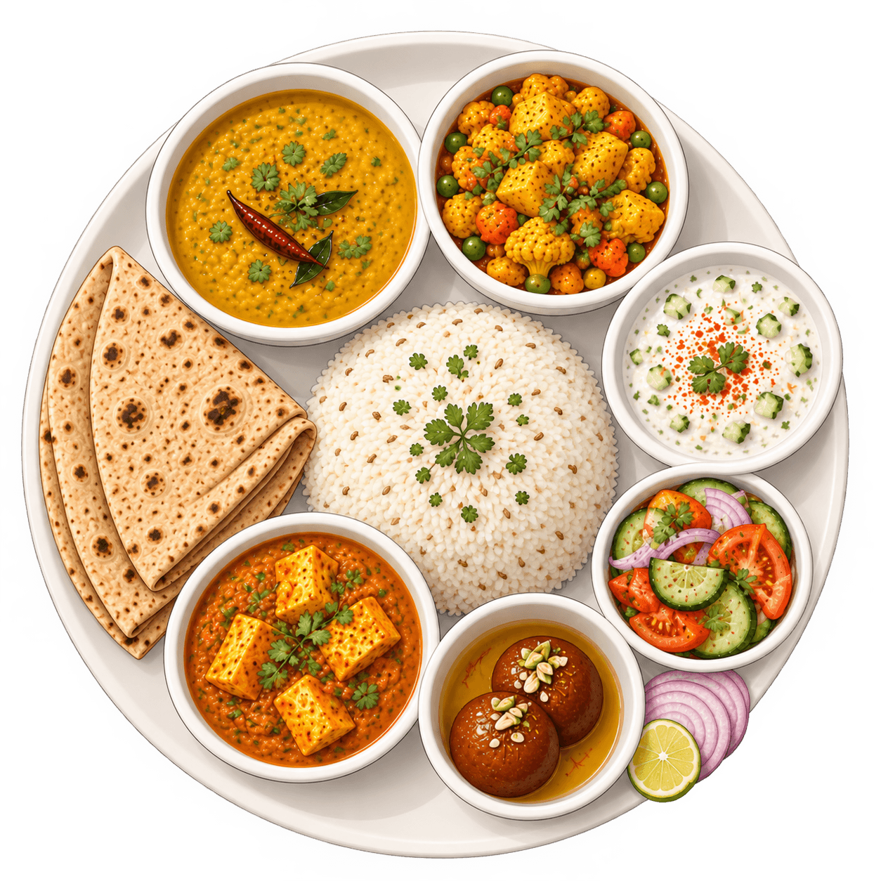 Satvik pure veg dinner feast at Beyond Sands Pure Veg Resort Kelve Beach