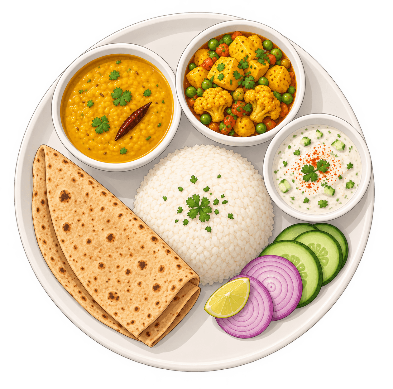 Maharashtrian pure veg buffet lunch thali at Beyond Sands Resort Palghar